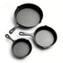 GussFeueri – 3er Set Gusseisenpfannen für Grill, Gas & Ofen | 17 cm, 21 cm, 26 cm | Für Steak, Rösti & mehr
